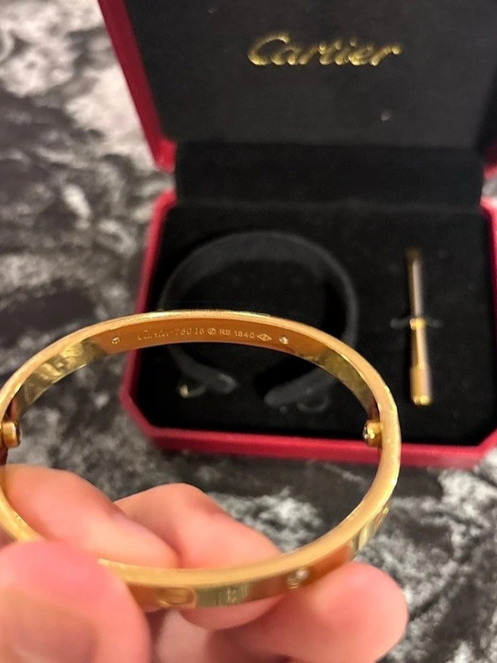 Cartier LOVE Bracelet, Diamond-Paved / 10 Diamonds Gold